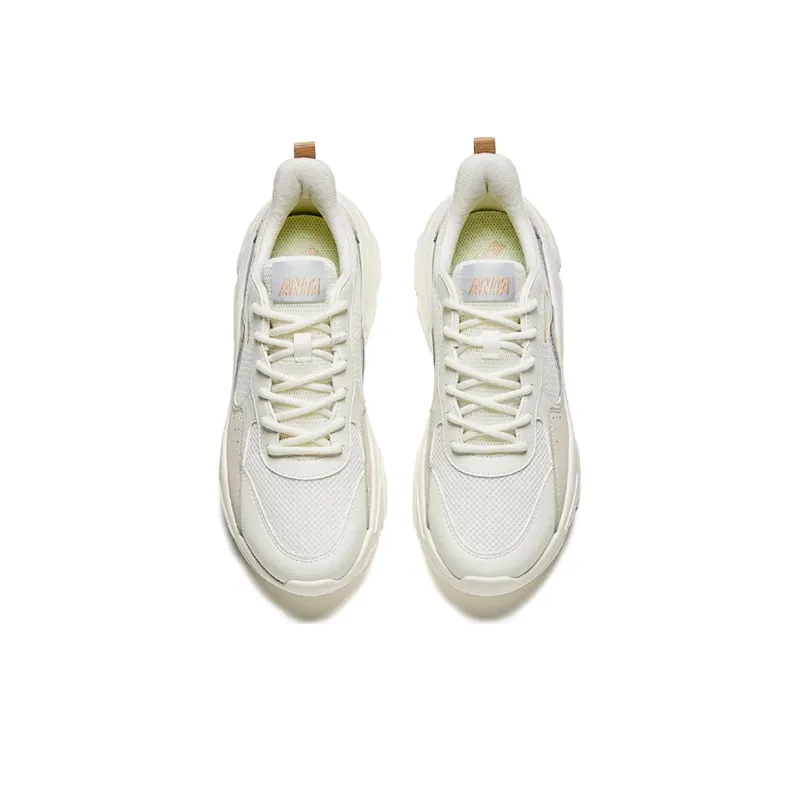 Anta Life Collection Cushioned Slip-Resistant Low-Top Casual Shoes Women's Ecru-2