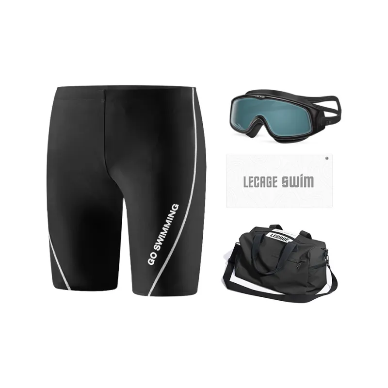 LECAGE Swimming Sets Polyester Elastane Men's-0