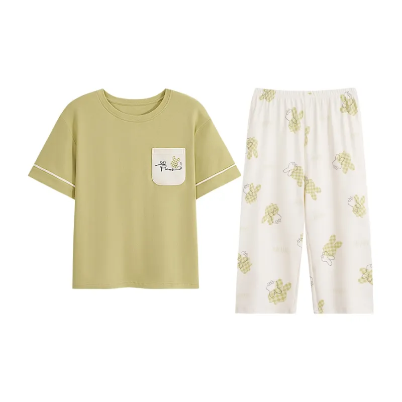 William Pajama Set Women's Light Green-0