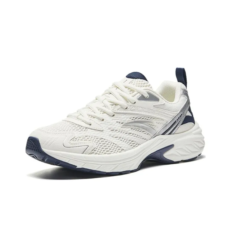 Anta Cushioning Slip Resistant Low Top Running Shoes Men's White Blue-1