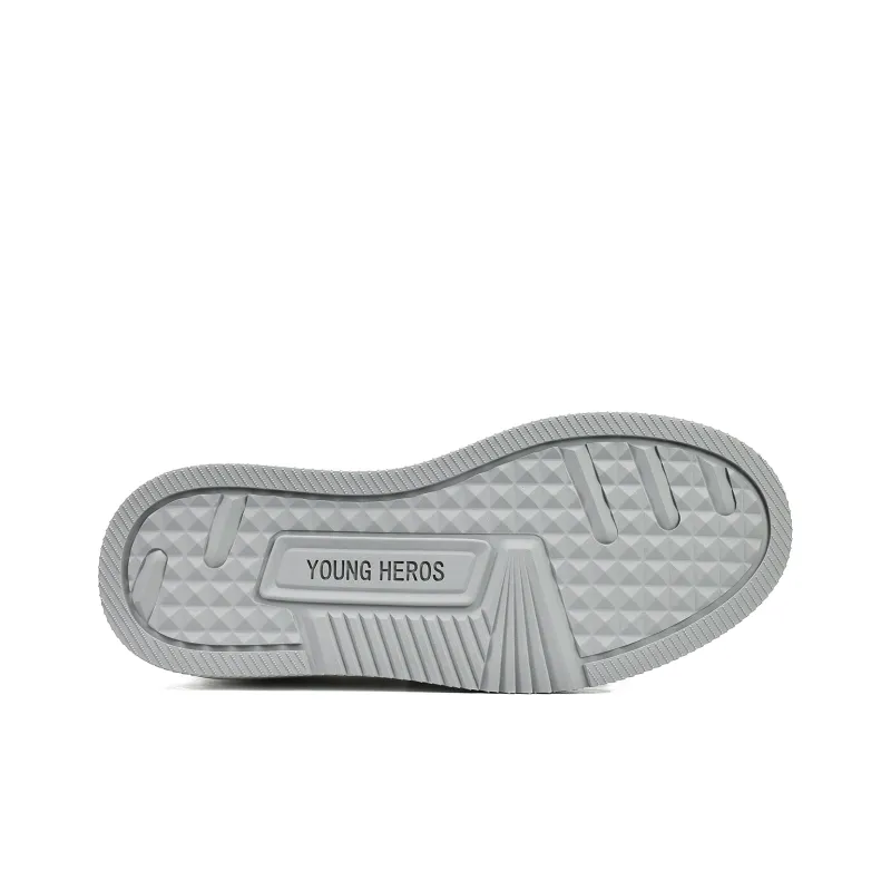 UanDi Cushioned Wear-Resistant Height Increasing Low-Top Skateboard Shoes Women's-6