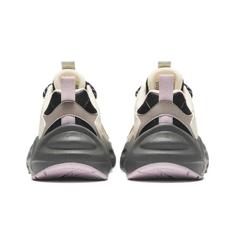 Anta Life Collection Cushioned Slip-Resistant Low-Top Casual Shoes Women's Beige Black Gray-3