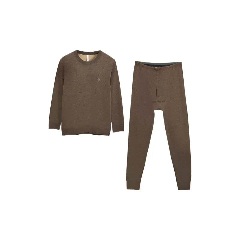 Red bean Men Thermal Sets-4