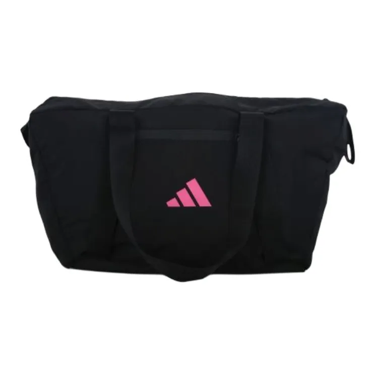 Adidas Polyester Portable One Shoulder Crossbody Gym Bag Large Size Women's Black-2