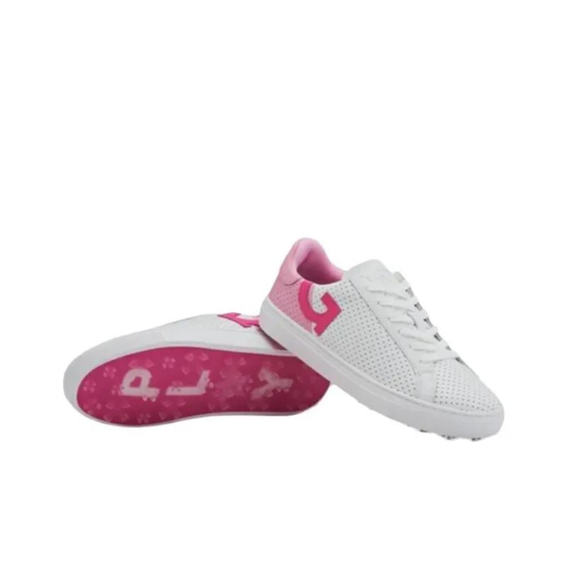 GFORE Low Top Skateboard Shoes Women's White Purple-4