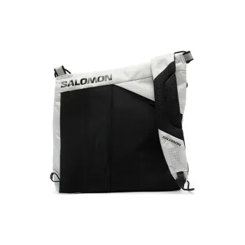 SALOMON Polyamide Shoulder Bag Crossbody Bag Regular Men's Light Gray & Black