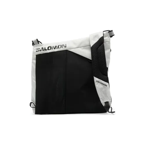 SALOMON Crossbody Bag Light Gray/Black