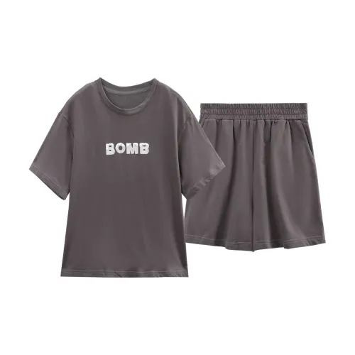 A Paradise For Awakening Casual Suit Women's Gray