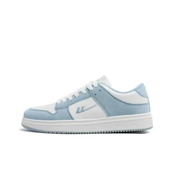 Warrior Lightweight And Breathable Low Top Skateboard Shoes Men's White Sky Blue