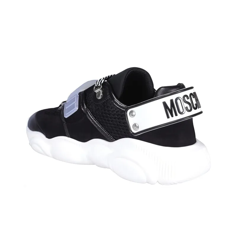 MOSCHINO Teddy Bear Low Top Casual Shoes Men's Black-3