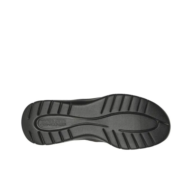 Skechers On The GO Fle Slip Resistant And Breathable Low Top Running Shoes Women's Black-4