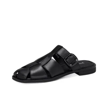 JESSICA SOPHIA Rubber Sole Slip Resistant Abrasion Resistant Wrap toe Slippers Women's