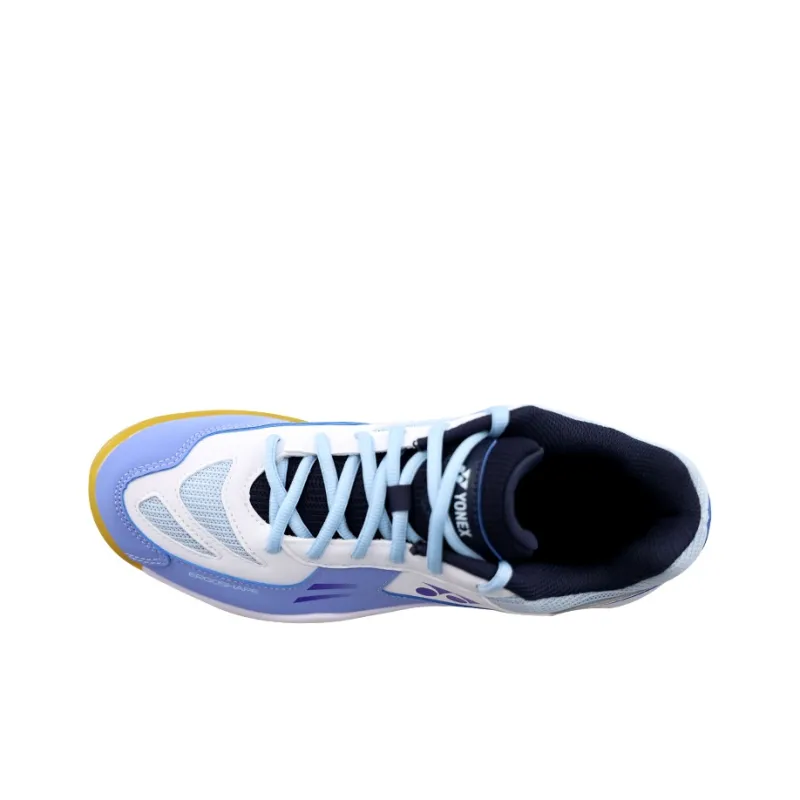 YONEX Power Cushion Wear Resistant Cushioned Breathable Low Top Badminton Shoes Men's White Light Gray Blue-3