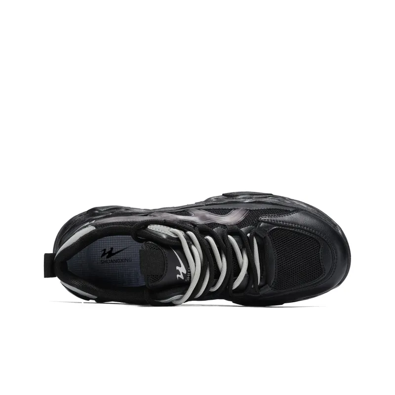 Binary Chunky Sneakers Men Low Top White-4