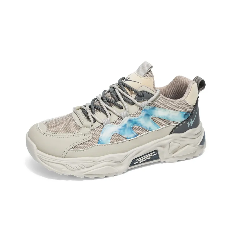 Binary Chunky Sneakers Men Low Top Blue/White-1