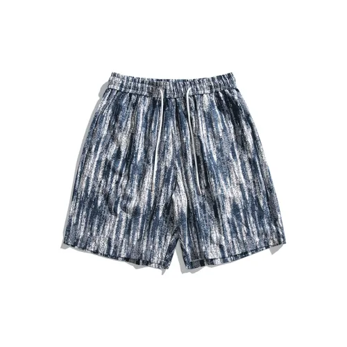 RENBEN Casual Shorts Unisex Denim Blue