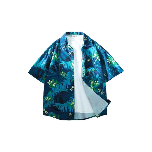 Izexx Shirts Unisex Hawaii Blue