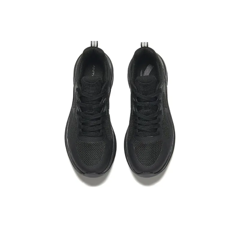 Anta Running Collection Shock Absorbers With Slip Resistant Features Low Top Casual Running Shoes Men's Black-2