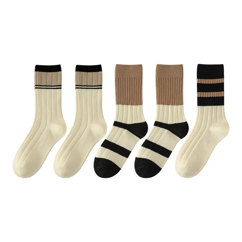 XXLLG Mid Calf Socks Women's 5 Pack-8