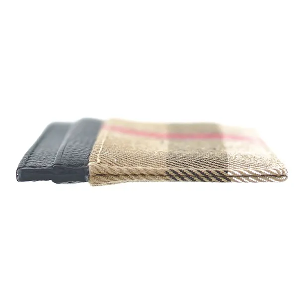 Burberry Leather Card Holder Unisex Black & Brown-3