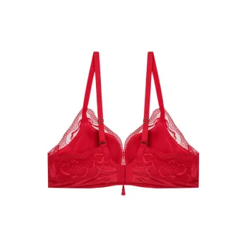 AIMER Bra Women's Good Luck Red