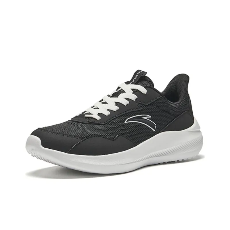 Anta Running Collection Cushioned Slip Resistant Low Top Casual Running Shoes Men's Black-1