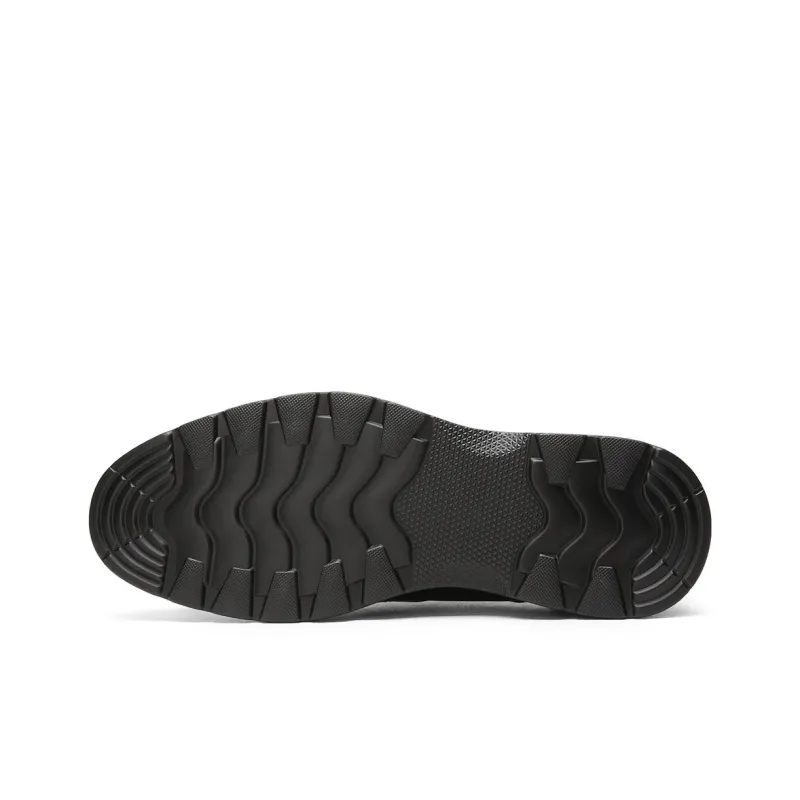 CROWN Casual Shoes Men's Black One Yard Larger-4