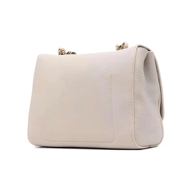 Mulberry Lily Leather Handbag Shoulder Bag Women's Beige-1