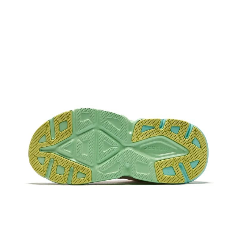 Saucony Cushioning Low-Top Running Shoes Women's Beige Green-4