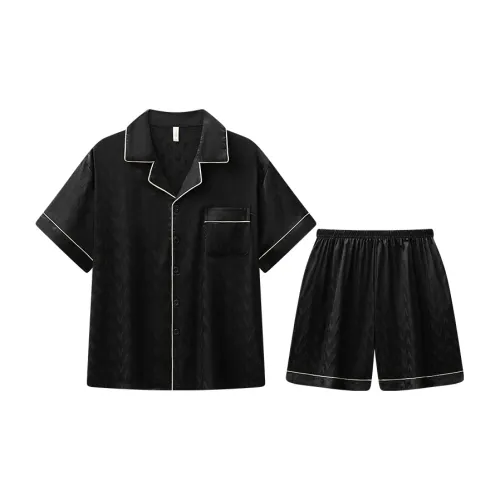 Lan Miao Pajama Set Men's Black