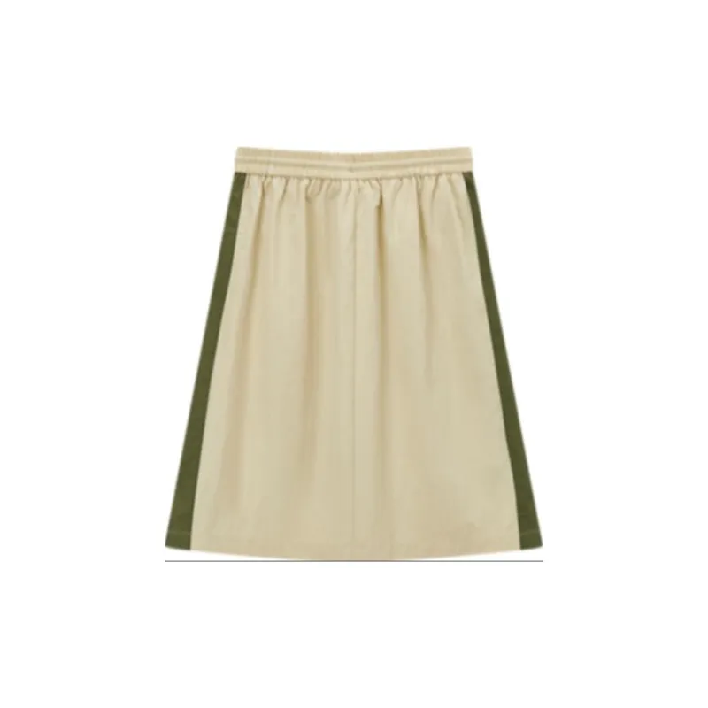 EICHITOO Casual Short Skirts Women's Khaki Trim-1
