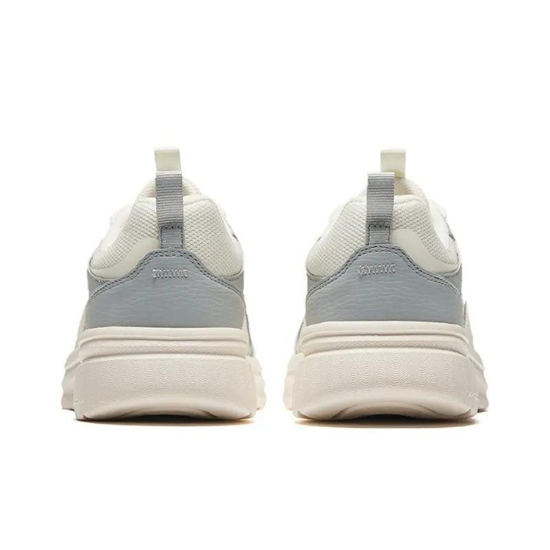 Anta Life Collection Cushioned Slip Resistant Low Top Casual Shoes Women's Beige Gray-3