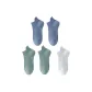 5-Pack, Green *2+Blue *2+Light Gray