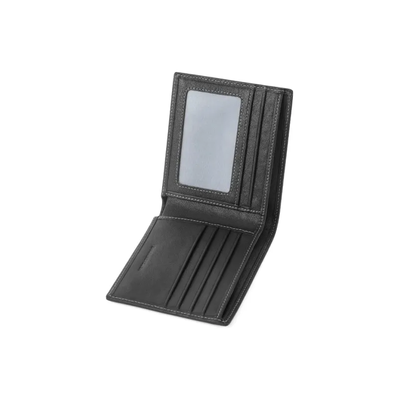 Sharkborough Genuine Leather, Top Grain Cow Leather Wallet, Wallet Regular Men's Black-4