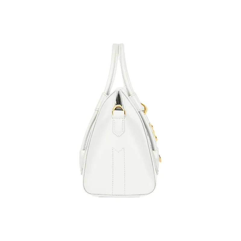 Givenchy Antigona Lock Calfskin Handbag Mini Women's Ivory White-1