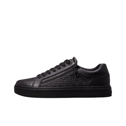 CALVIN KLEIN Low Top Skateboard Shoes Men's Black