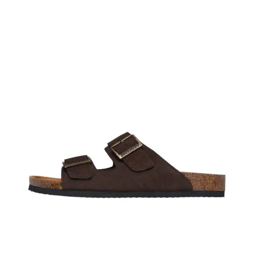 Skechers Relaxed Fit Slide Slippers Men Brown