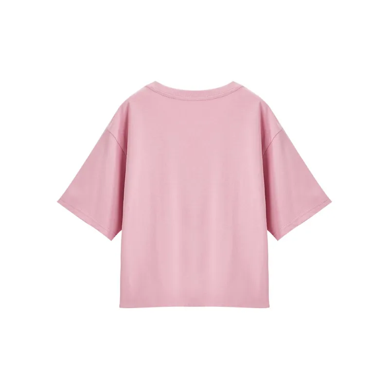 XIANGYING T Shirt Women's Plum Red-1