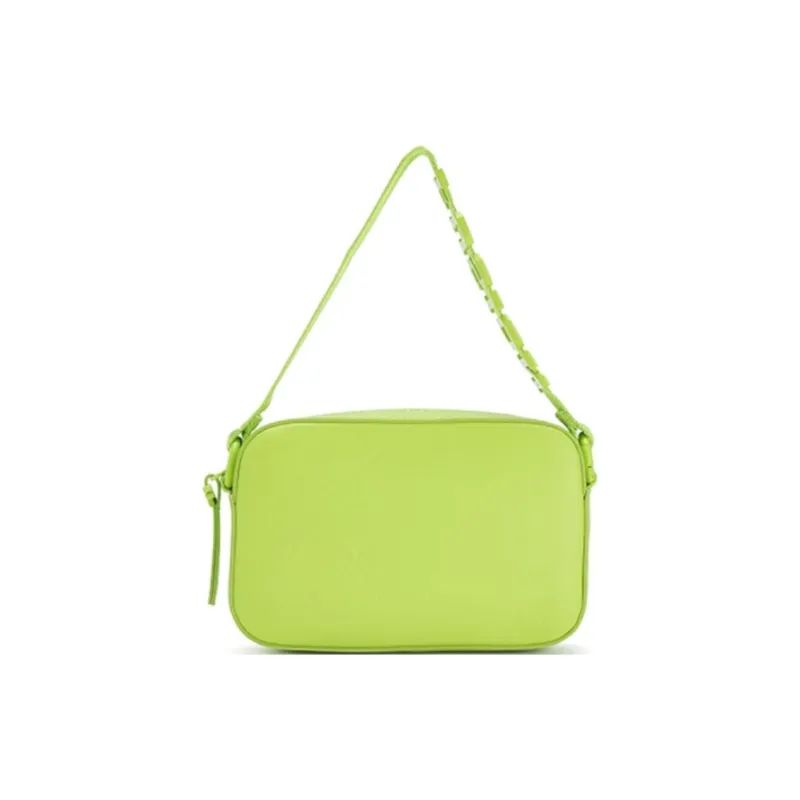 FILA FUSION Polyurethane Shoulder Bag Handbag Extra Small Women's Neon Yellow Green-3