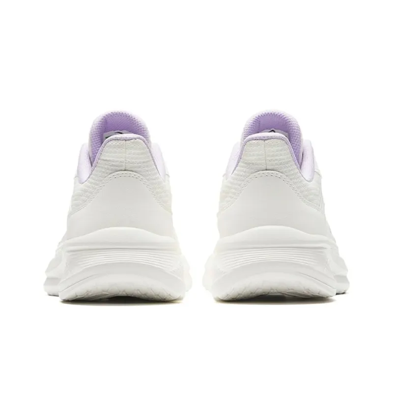 Anta Running Collection Cushioned Slip Resistant Low Top Running Shoes Women's Ivory White-3