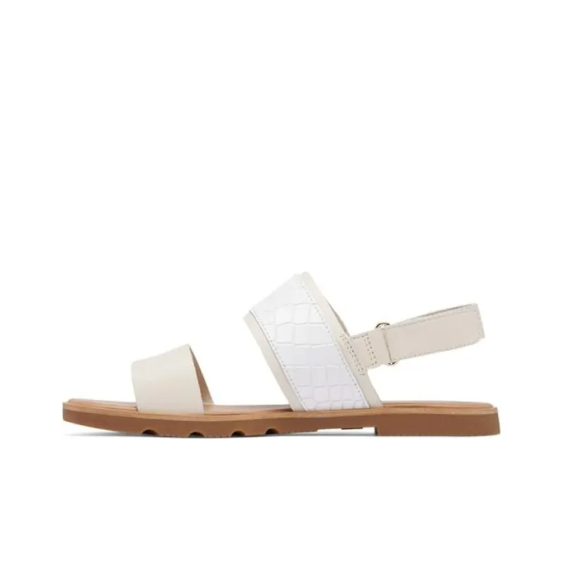 SOREL ELLA III Strap Sandals Flat Women's White-0