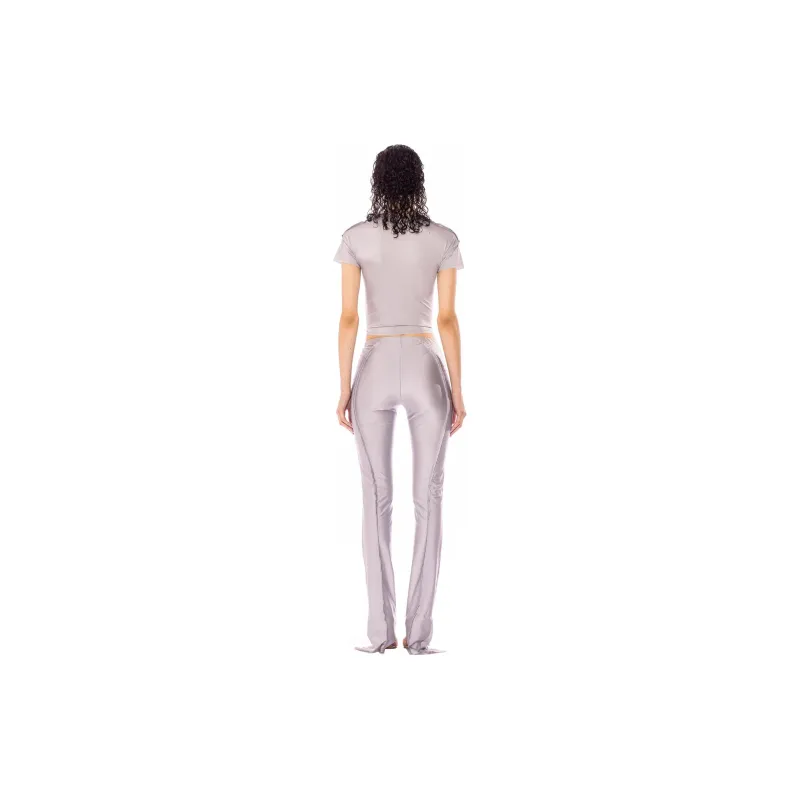 SAMI MIRO VINTAGE ASYMMETRIC PANTS Casual Pants Women's Silver/Silver-1