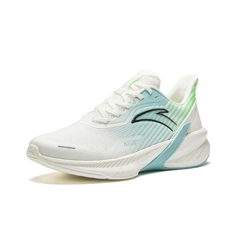 Anta Running Collection Cushioning Slip Resistant Low Top Casual Running Shoes Men's White Blue-1