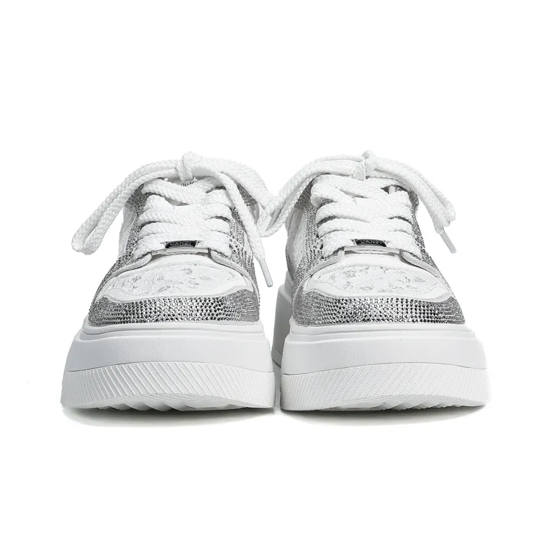UanDi Cushioned Wear-Resistant Height Increasing Low-Top Skateboard Shoes Women's-10