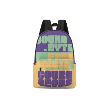Soundbyte Polyester Students Backpack Laptop Bag Regular Unisex Purple
