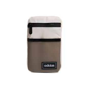 Adidas Neo Polyester One Shoulder Handbag Crossbody Bag Small Size Unisex Pink/Tin Gray