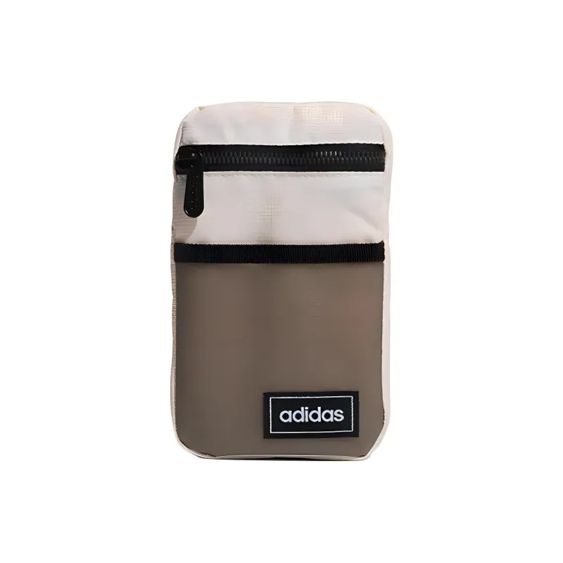 Adidas Neo Polyester One Shoulder Handbag Crossbody Bag Small Size Unisex Pink/Tin Gray-0