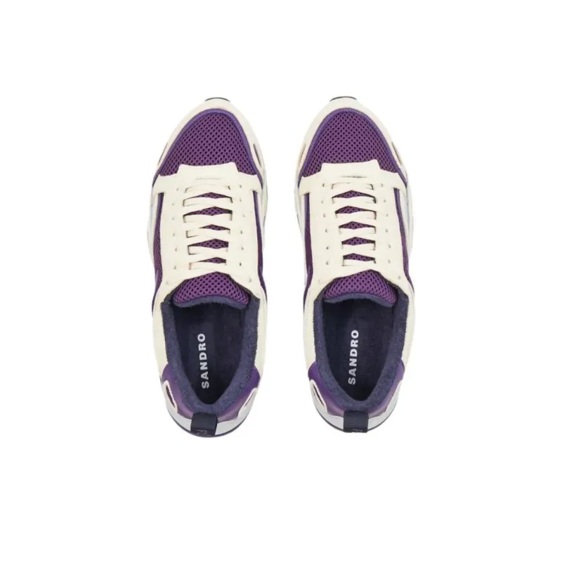 Sandro Low Top Casual Shoes Women's Purple-3