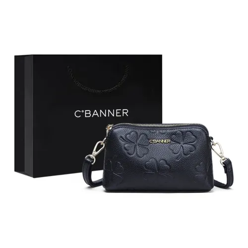 C°BANNER Crossbody Bags Black Textured