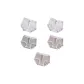 5 Pack (White+White+Gray Green+Nude Pink+Nude Pink)
